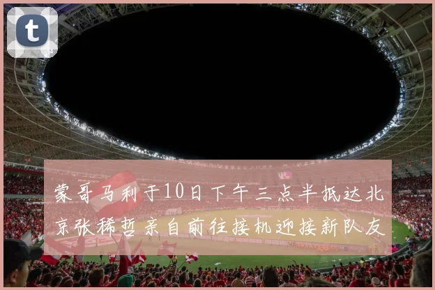 蒙哥马利于10日下午三点半抵达北京张稀哲亲自前往接机迎接新队友